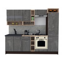 Bucatarie COSSY NEW 250 B2 Wenge / Decor K352